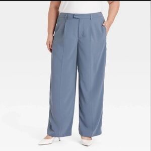 a new day Women's Slate Blue Wide-Leg Pants